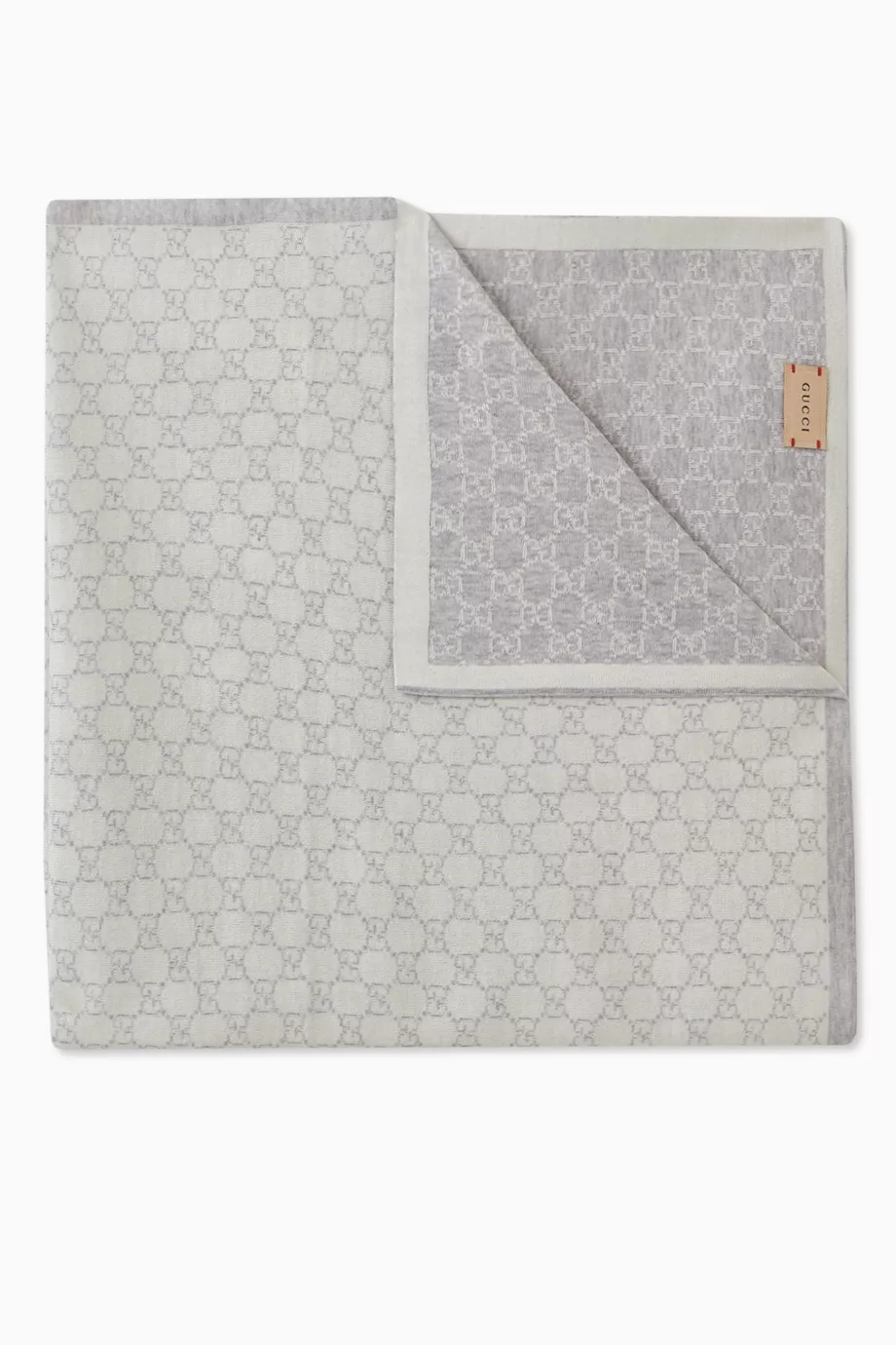 Buy Gucci Grey GG Blanket in Wool For Baby Girls Online Ounass Saudi