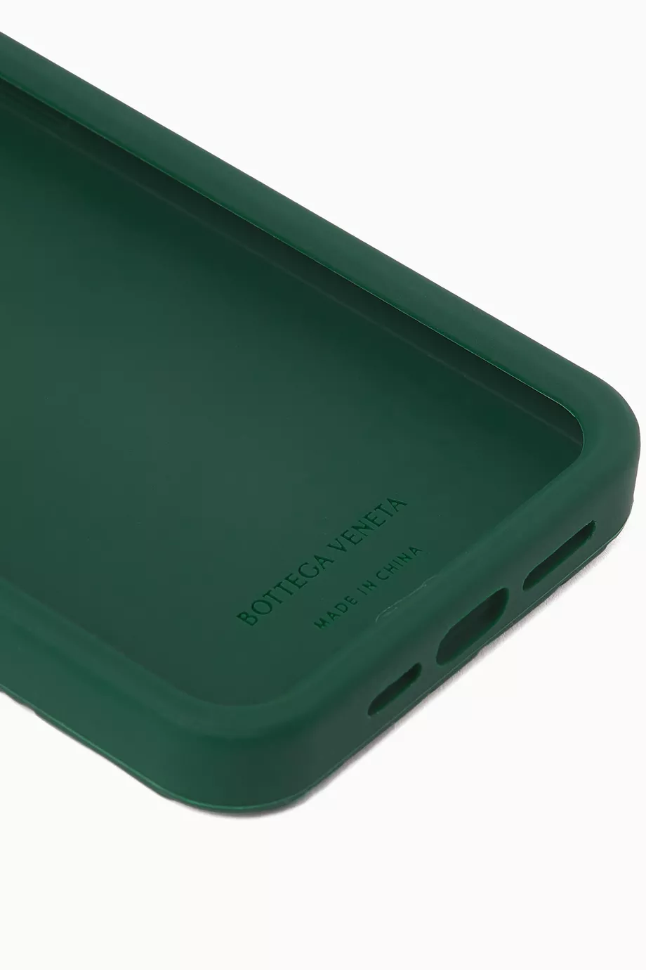 Buy Bottega Veneta Green iPhone 14 Pro Max Phone Case in Silicone