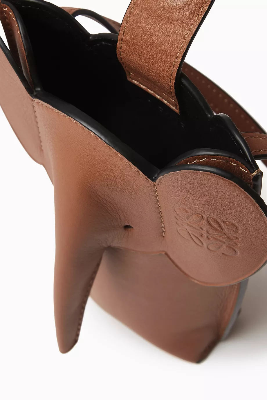 Buy LOEWE Brown Elephant Pocket Bag in Classic Calfskin For Women