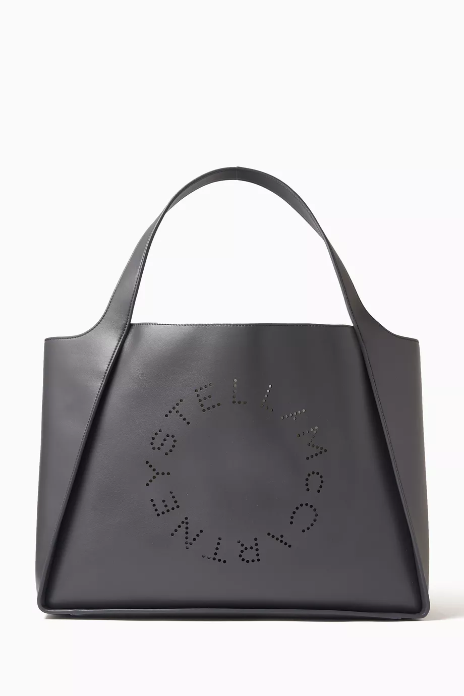 Buy Stella McCartney Grey Logo Tote Bag in Alter Mat Vegan