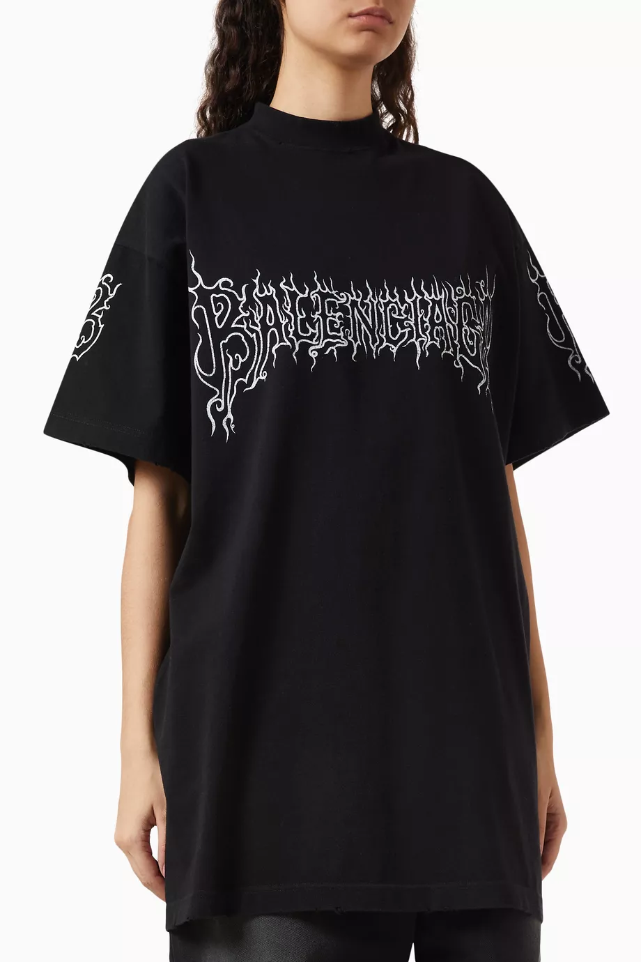 Buy Balenciaga Black Unisex Darkwave Oversized T-shirt in Vintage