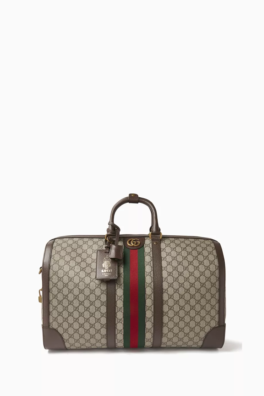 Buy Gucci Neutral Large Gucci Savoy Duffle Bag in GG Supreme Canvas For Men Online Ounass Saudi