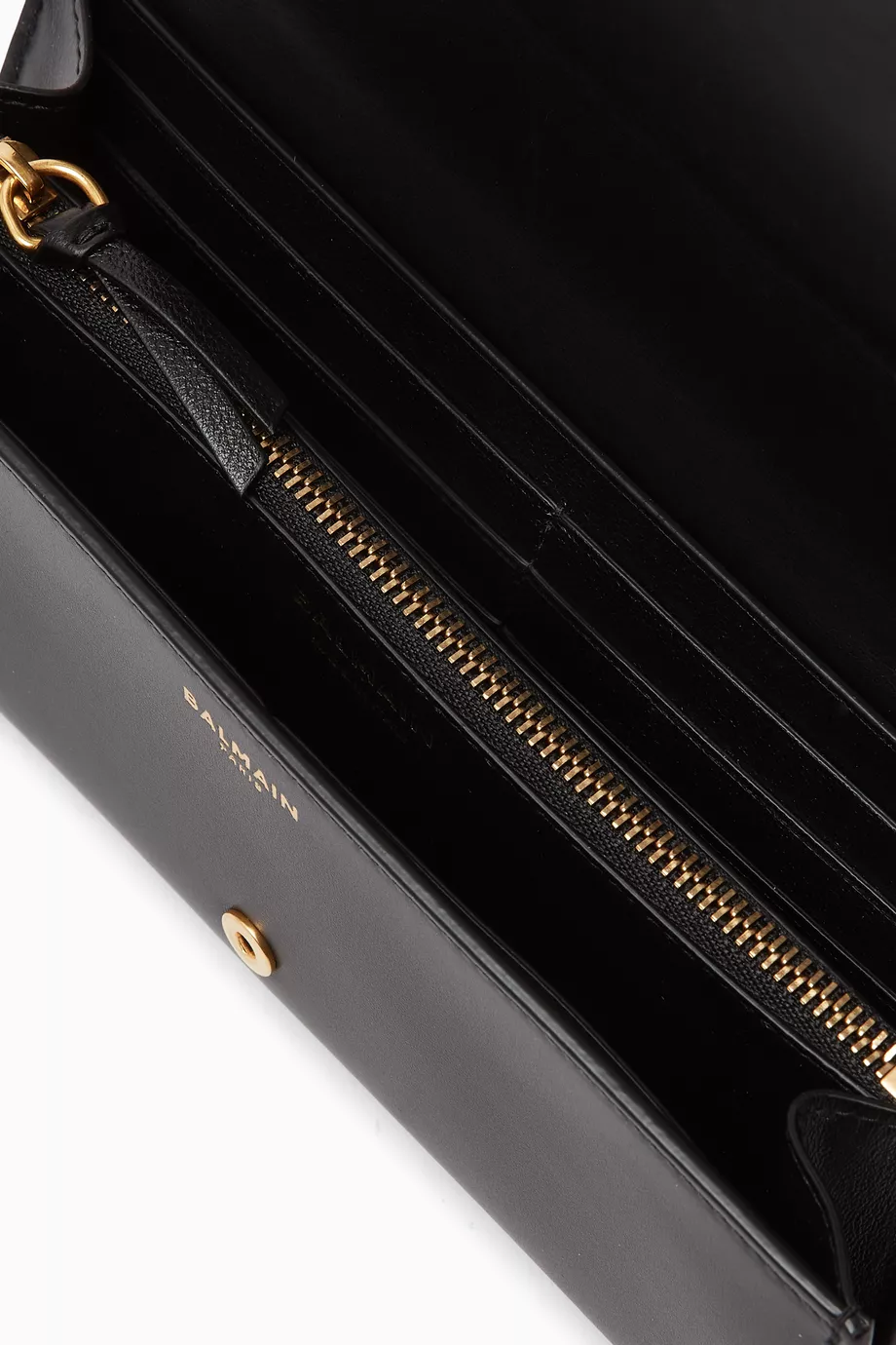 【関税＆送料込み】Balmain B-Buzz Wallet With Chain Balmain B Buzz Wallet on Chain in Calfskin Leather | Neiman