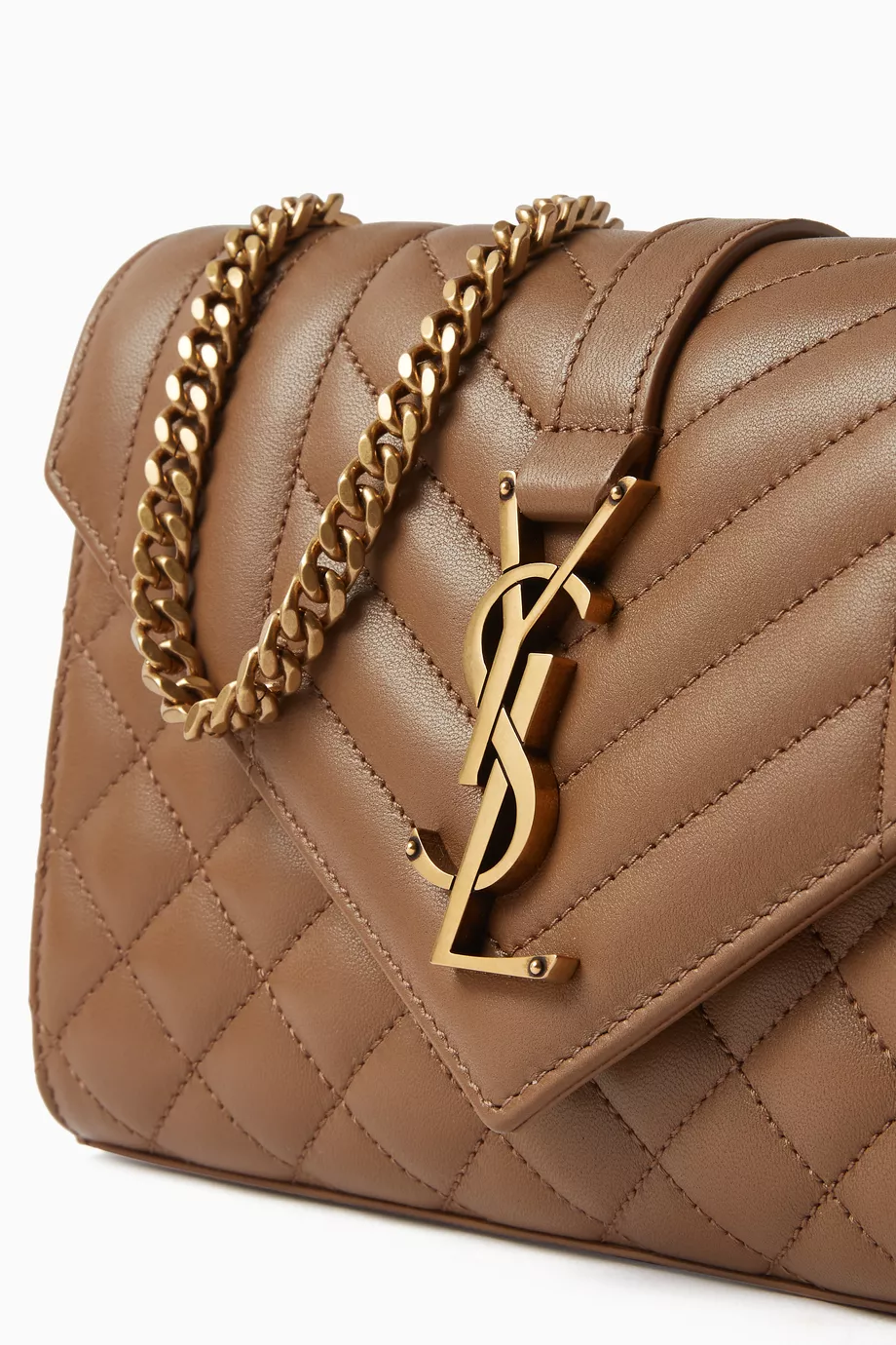 Leather Ysl Brown Crossbody Buy SAINT LAURENT Brown Small