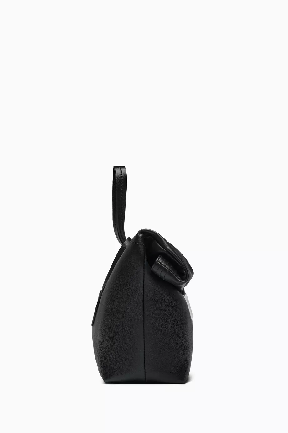 クラッチバッグ MAISON MARGIELA BLACK LEATHER PAPER BAG CLUTCH Maison Margiela Paper Leather Clutch - Black - One Size