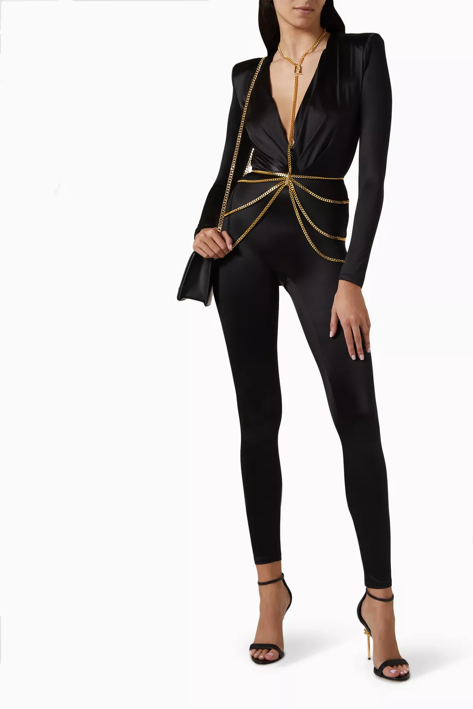 オールインワン・サロペット ELISABETTA FRANCHI JUMPSUITS BLACK JUMPSUIT Elisabetta Franchi Jumpsuits and rompers for Women | Online