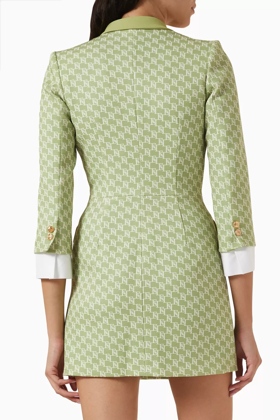 green tweed dress zara Zara Parrot Green Tweed Dress | Pre Loved main image 0