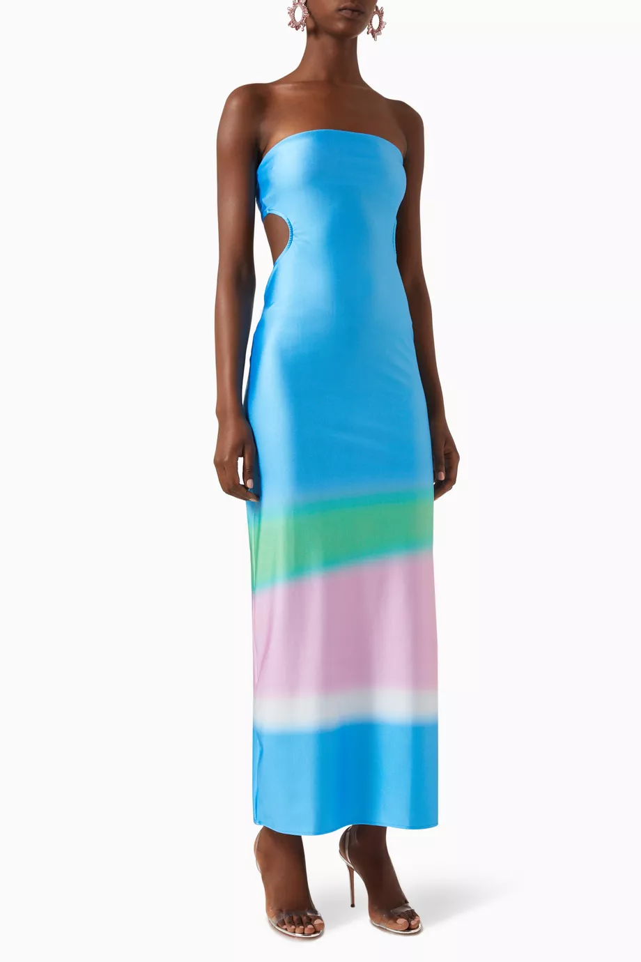 knee length dresses for ladies Mambo Maxi Dress Yellow in Jersey main image 0