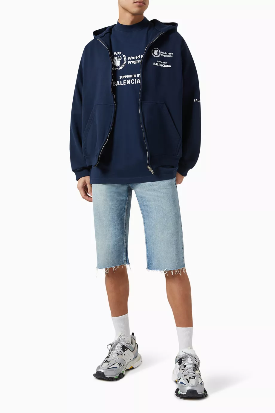 Balenciaga wfp hoodie blue 2025
