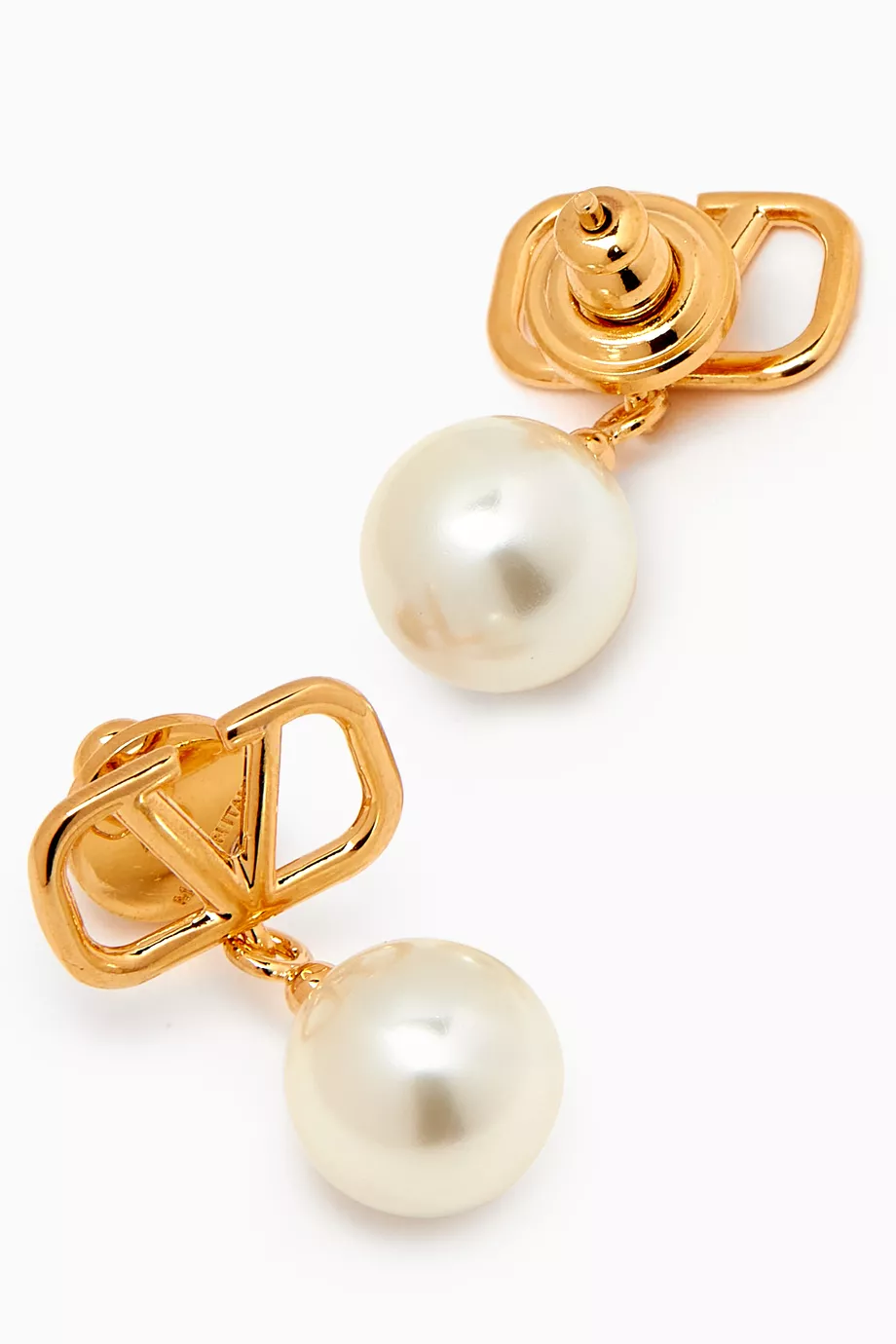 ピアス VALENTINO GARAVANI VLOGO SIGNATURE EARRINGS WITH PEARL 23445663_53605180_600.jpg