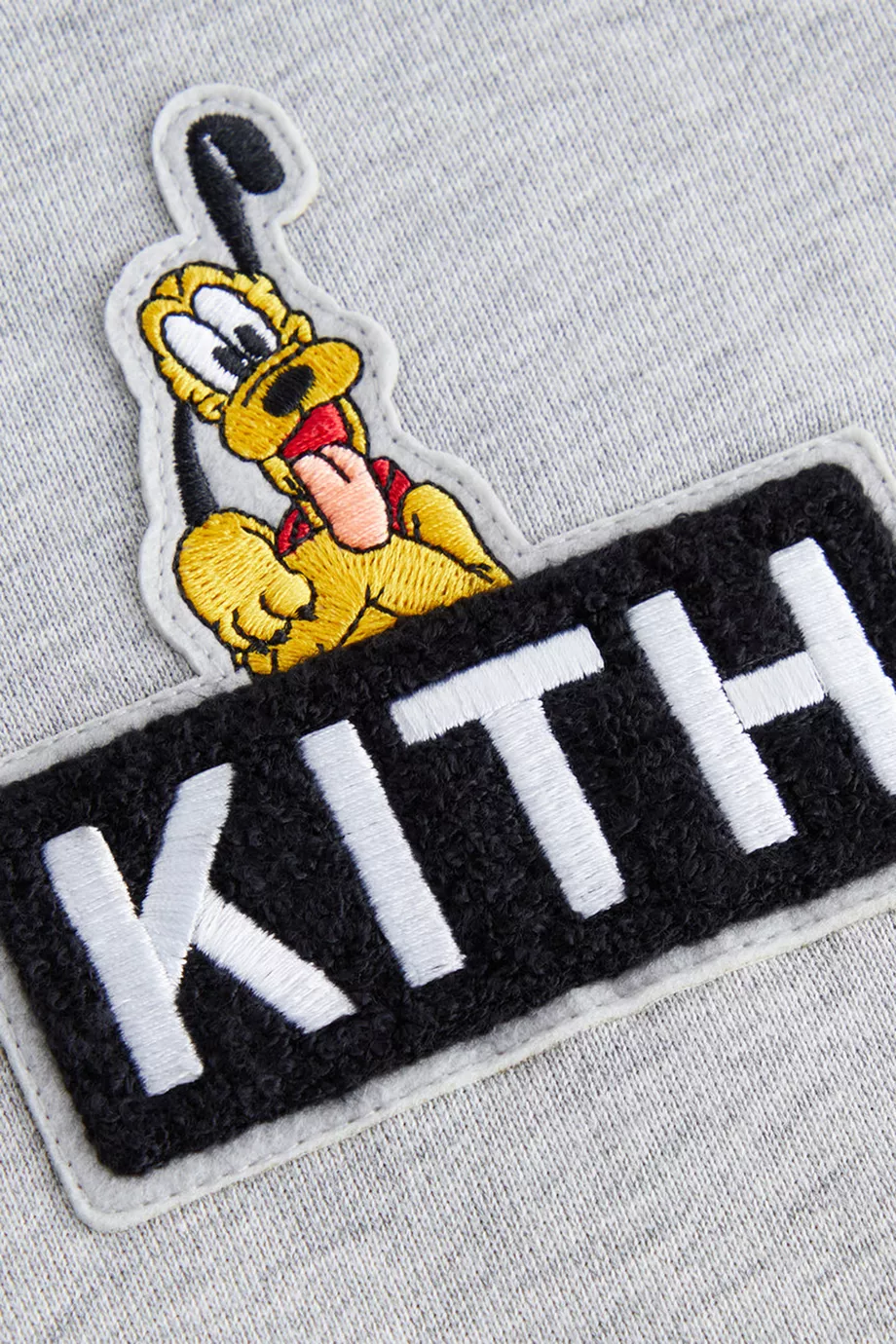 Buy Kith Grey x Disney Mickey Friends Pluto Hoodie in Cotton fleece For UNISEX Online Ounass Saudi
