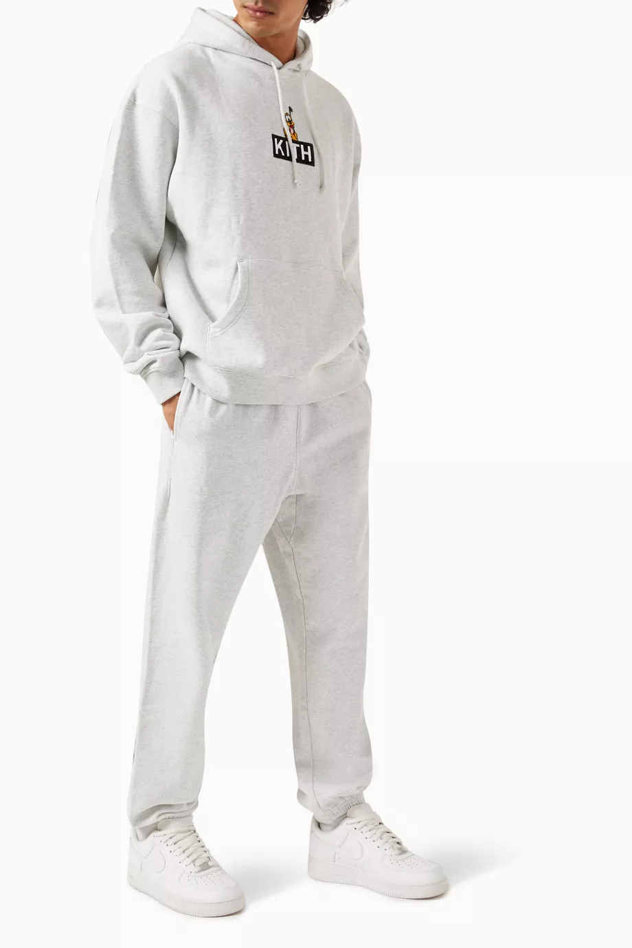 Buy Kith Grey Kith x Mickey & Friends Pluto Hoodie in Cotton