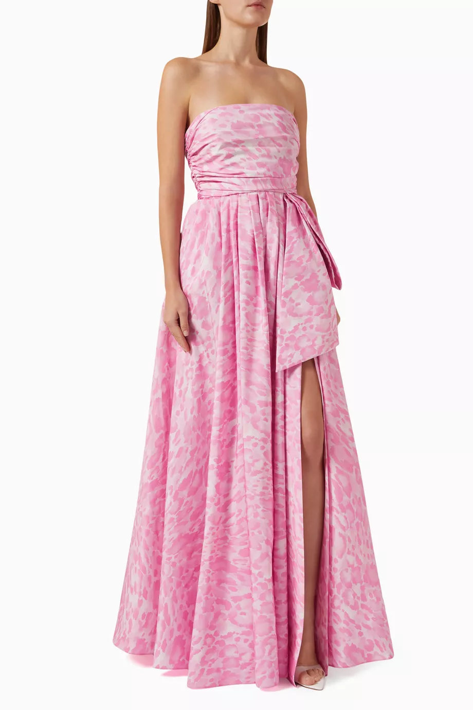 Buy PINKO Pink Ciliegia Abito Maxi Dress in Taffeta For Women Online Ounass Saudi