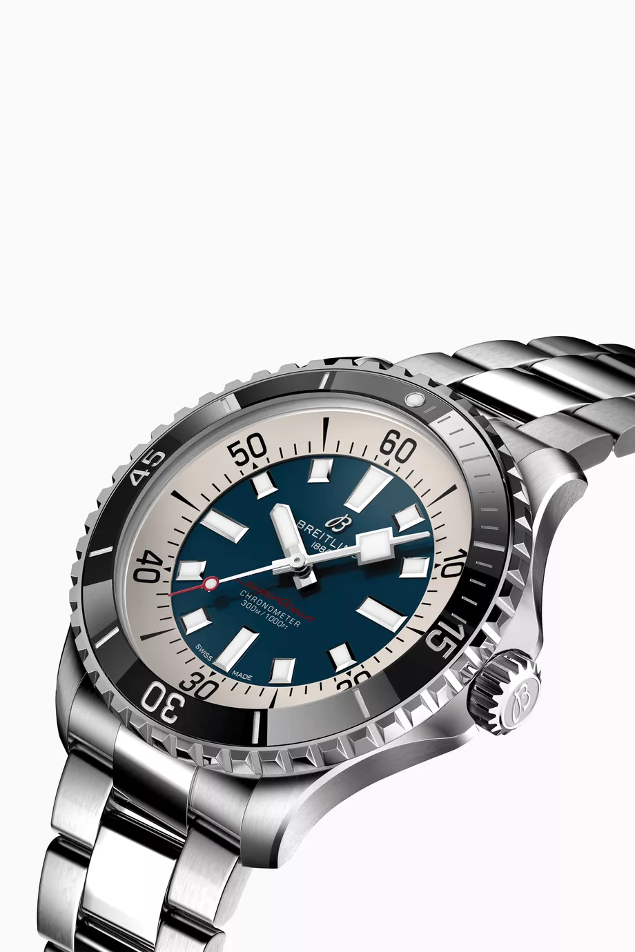 Buy Breitling Blue Superocean Automatic Stainless Steel Watch