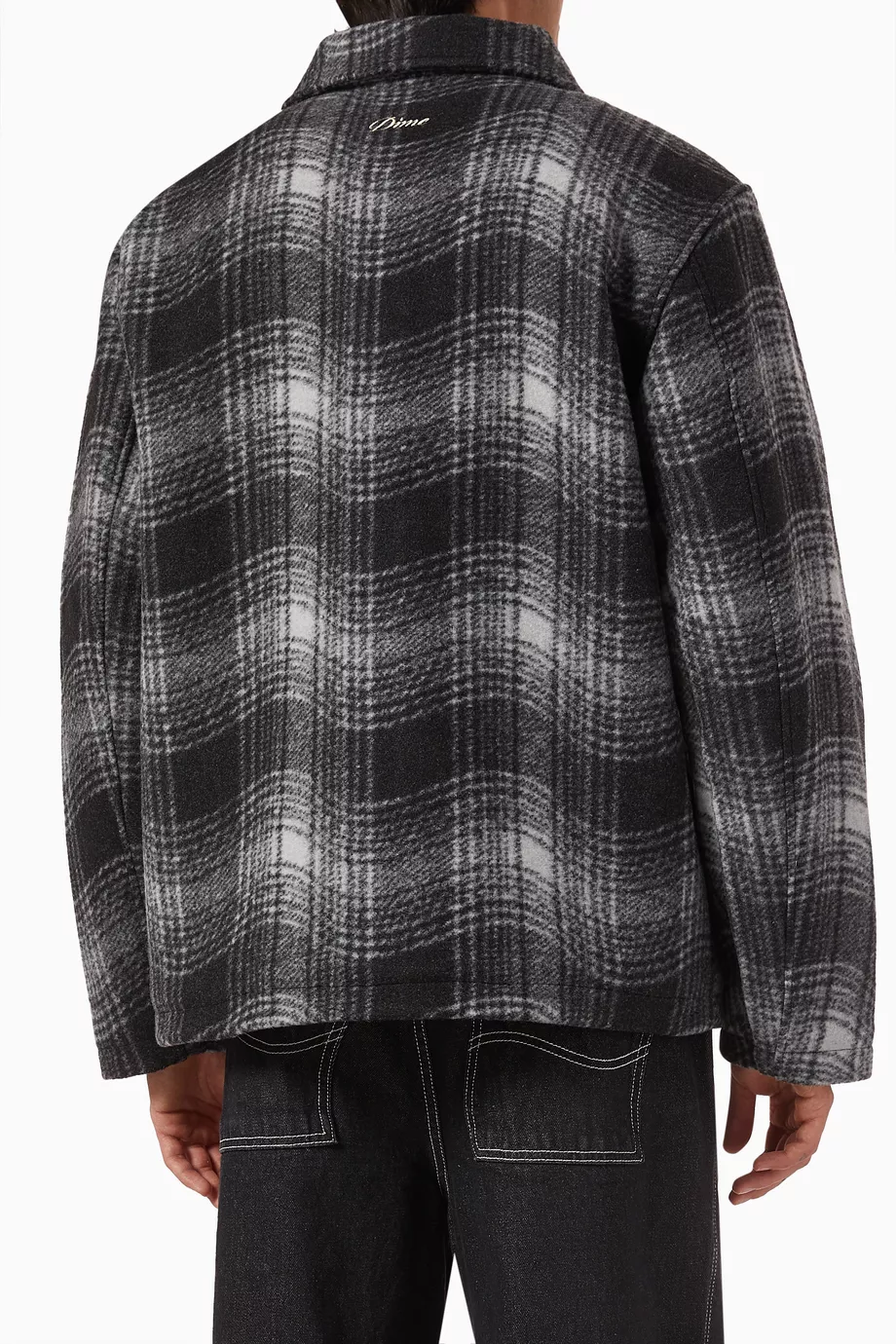 Buy Dime Grey Wave Plaid Jacket For Men Online | Ounass Saudi