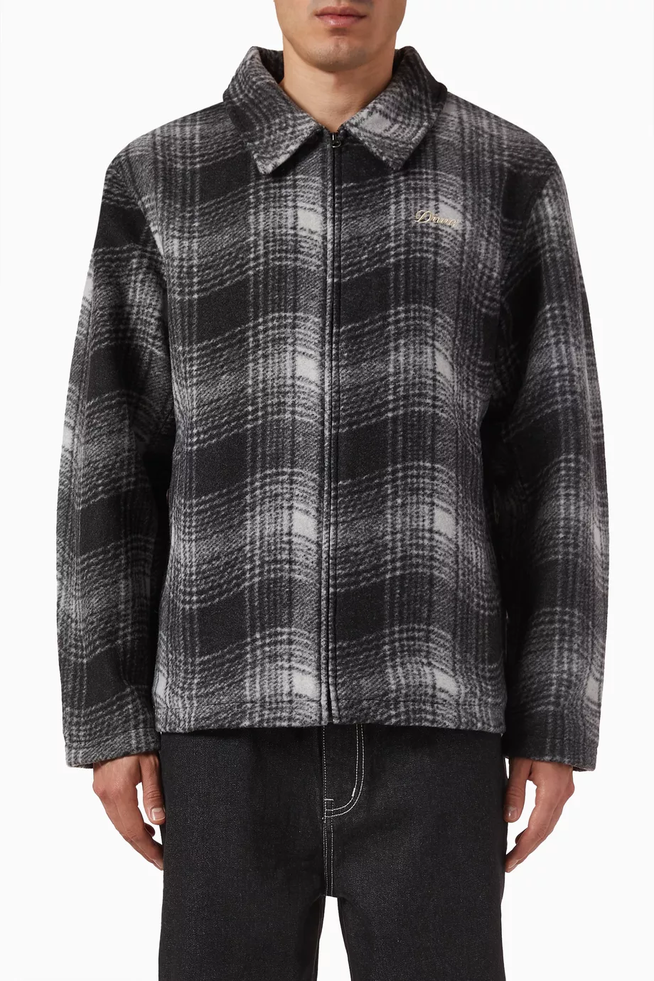Buy Dime Grey Wave Plaid Jacket For Men Online | Ounass Saudi