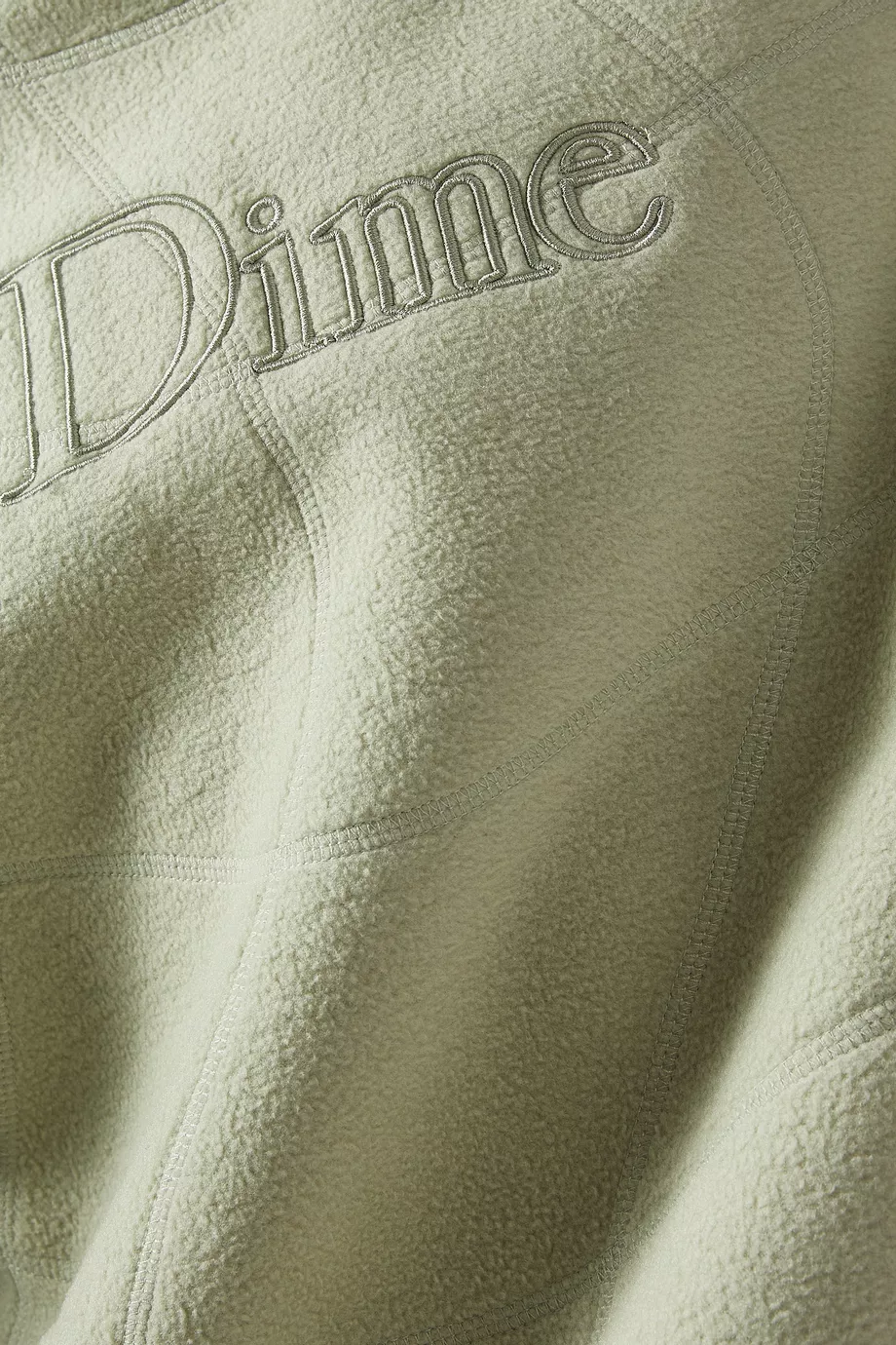 Buy Dime Green Classic Wave Polar Crewneck Sweatshirt For