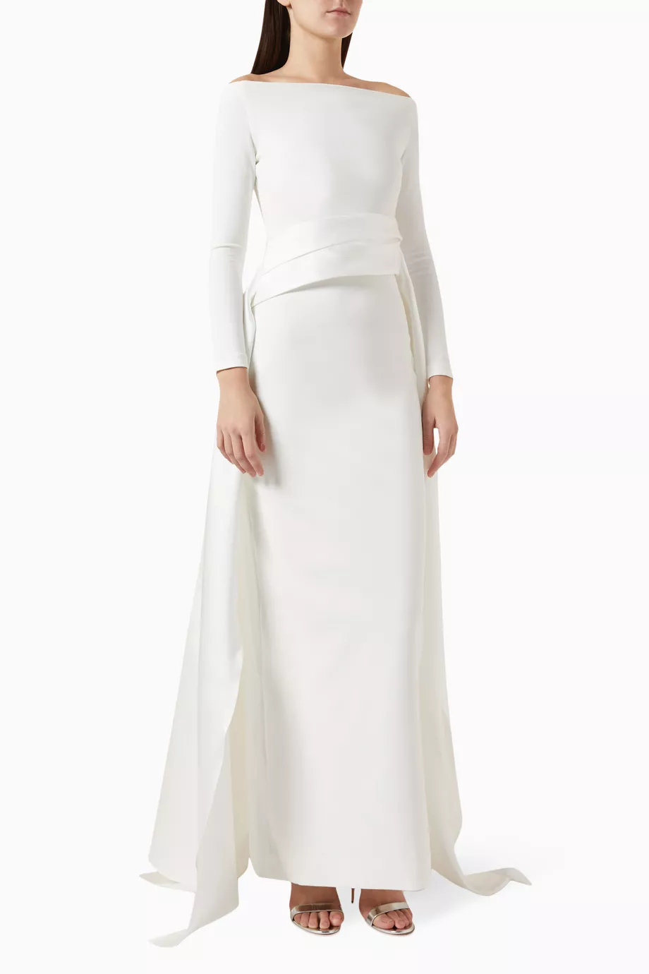 irma maxi dress solace london The Irma Maxi Dress in Black and Cream  Solace London
