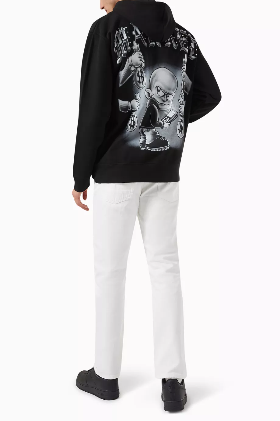 Buy Market Black Content Creator Hoodie in Cotton-fleece For Men