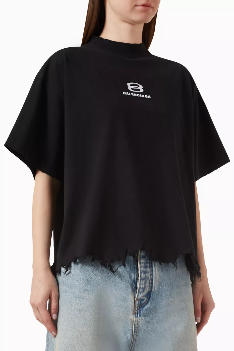 Buy Balenciaga Black Unisex Unity Sports Icon Cropped Large