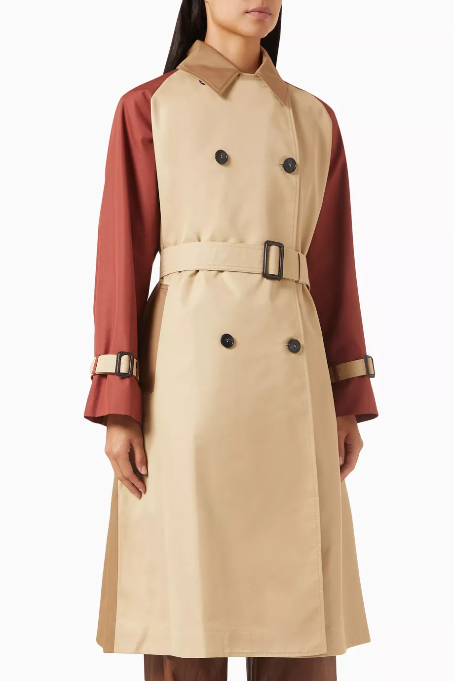 Buy Weekend Max Mara Neutral Canasta Reversible Trench Coat in