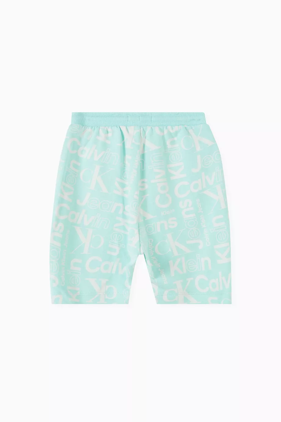 Buy Calvin Klein Blue All over Logo Shorts in Cotton For Boys Online Ounass Saudi