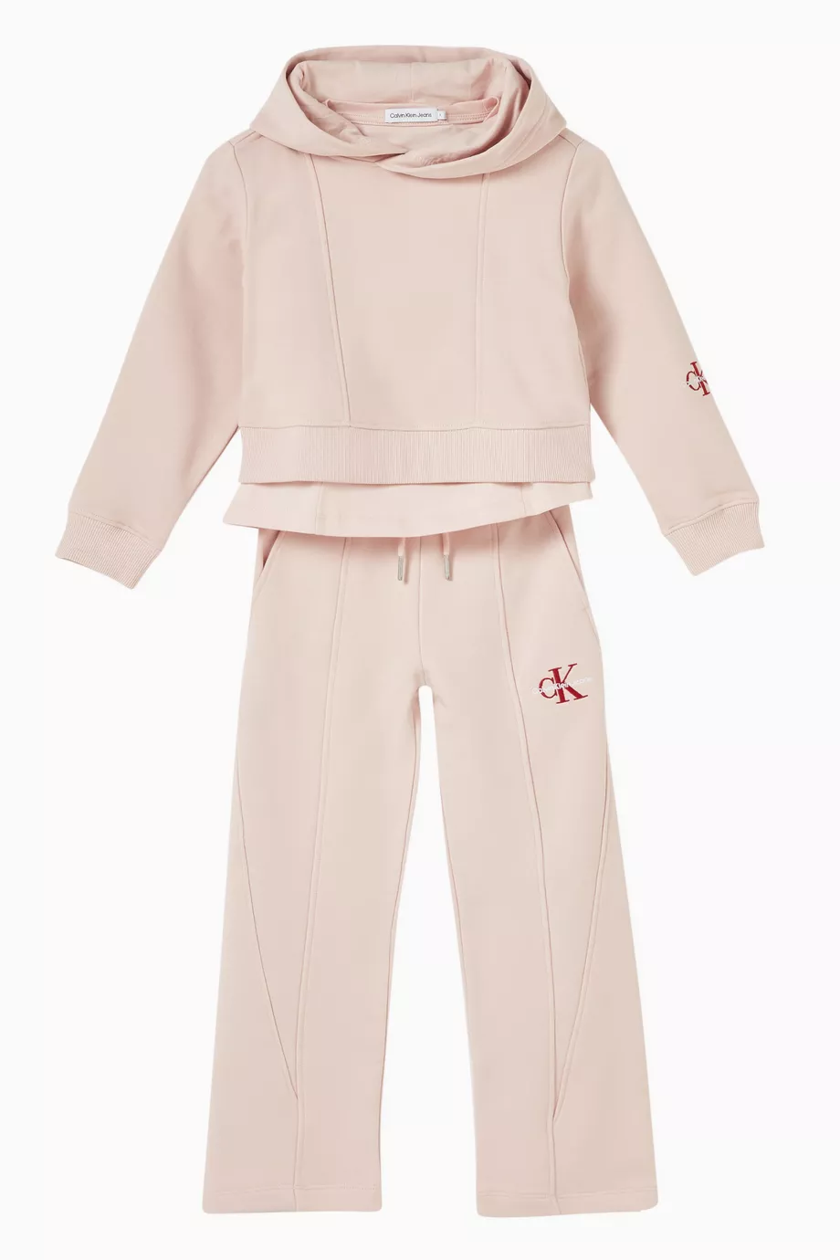 Pink calvin klein tracksuit discount