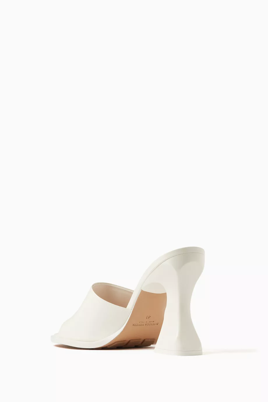 Buy Bottega Veneta White Cha-cha 100 Mules in Leather For Women