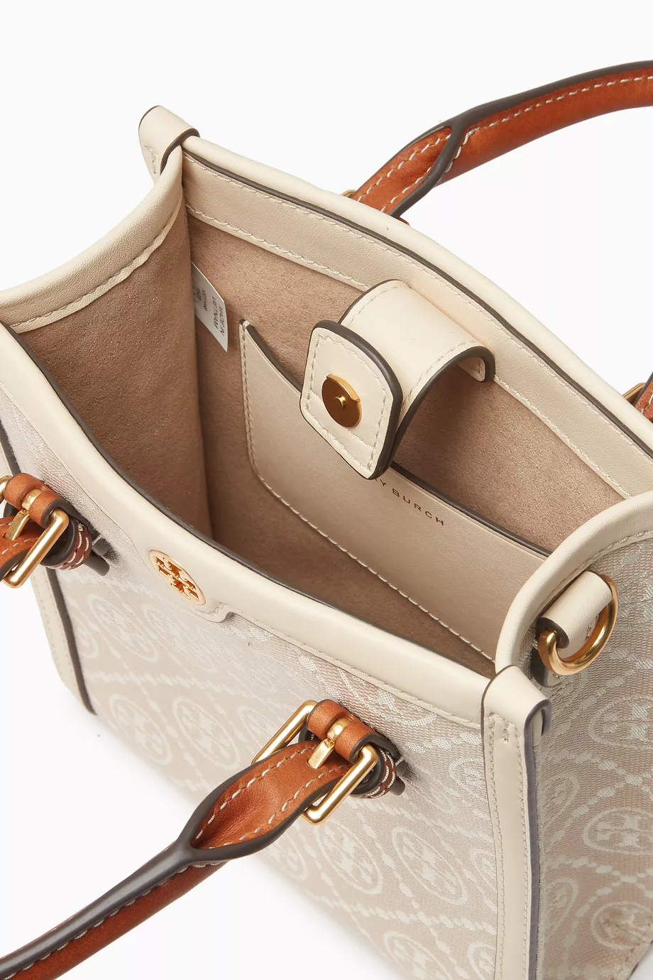 Kalinga Ashok Block T Mini Tote Tory Burch Brown Kalinga Ashok