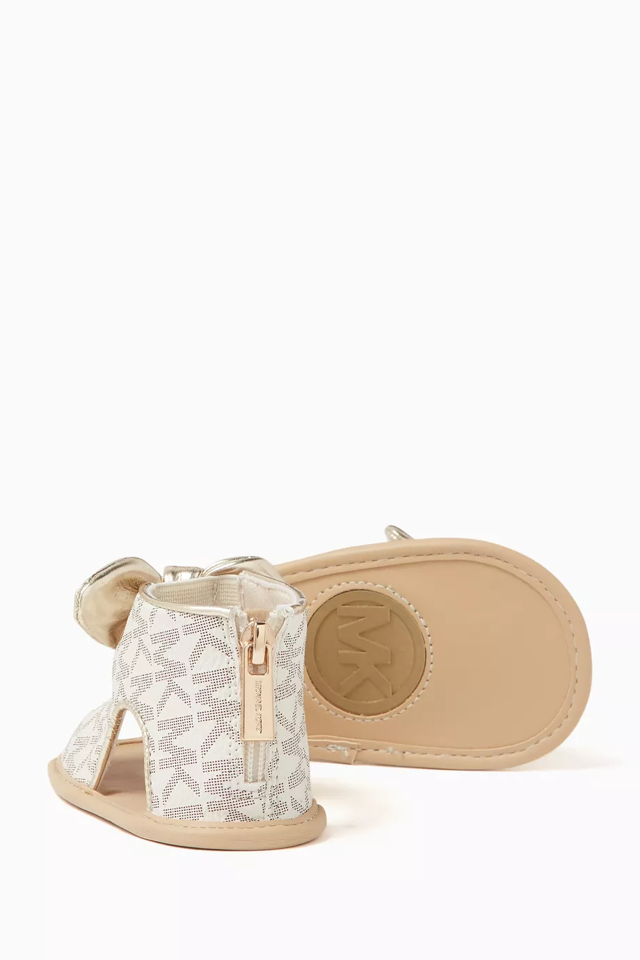Buy Michael Kors Kids Neutral Baby Mylah Sandals in Faux Leather For Baby Girls Online Ounass Saudi