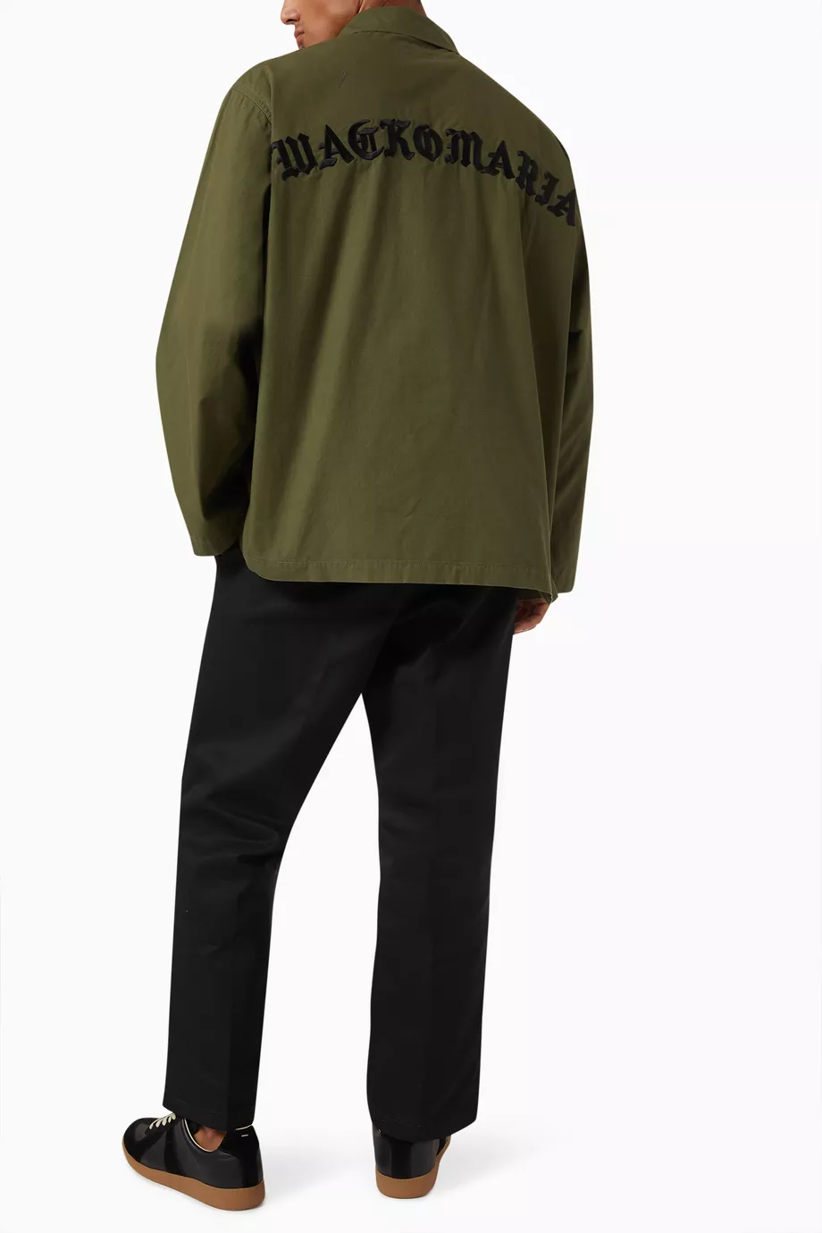 Buy WACKO MARIA Green Army Shirt in Cotton For Men Online | Ounass