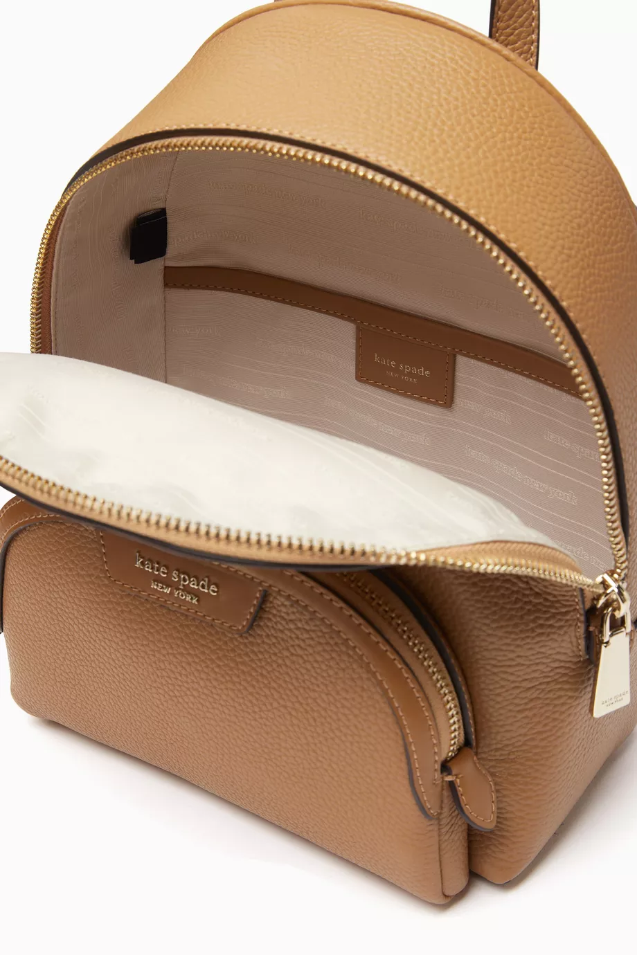 Buy Kate Spade New York Brown Small Hudson Backpack in Pebbled