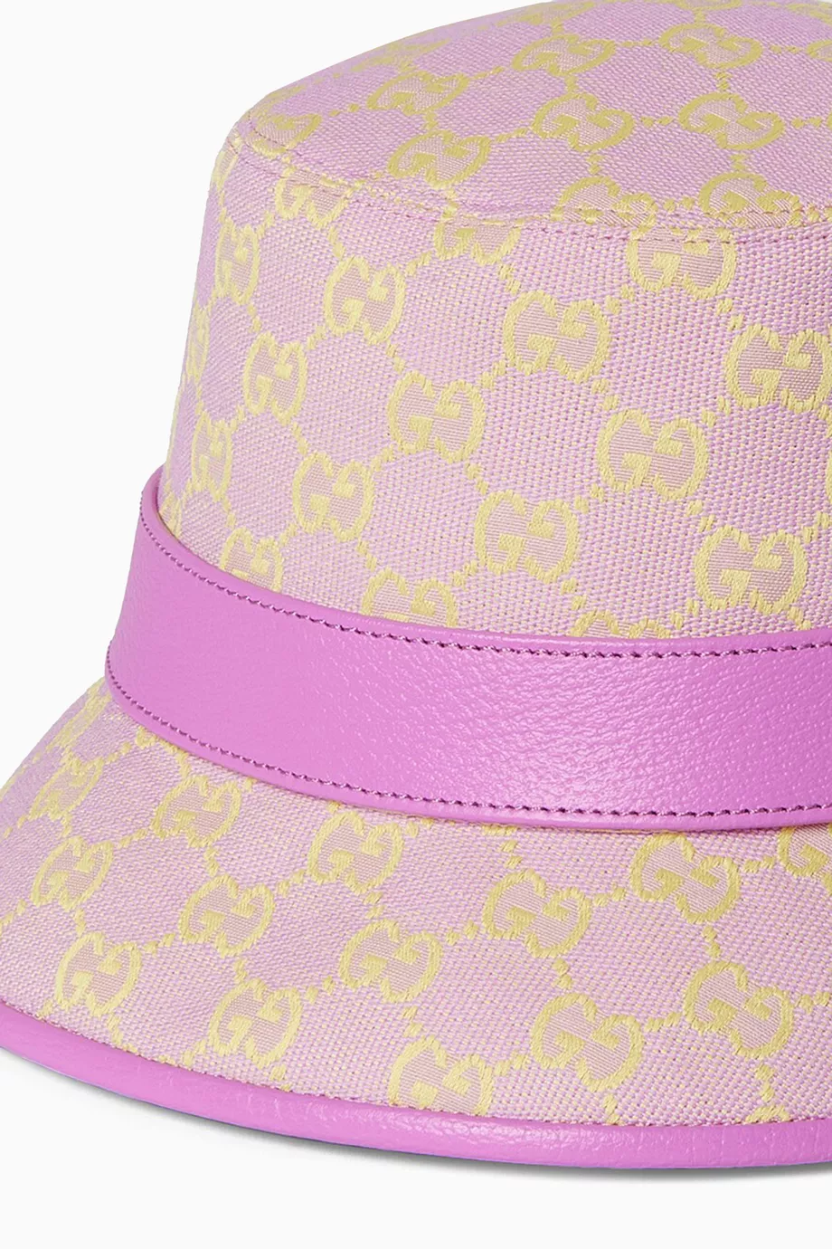 Buy Gucci Pink Logo Bucket Hat in GG Canvas For Women Online Ounass Saudi