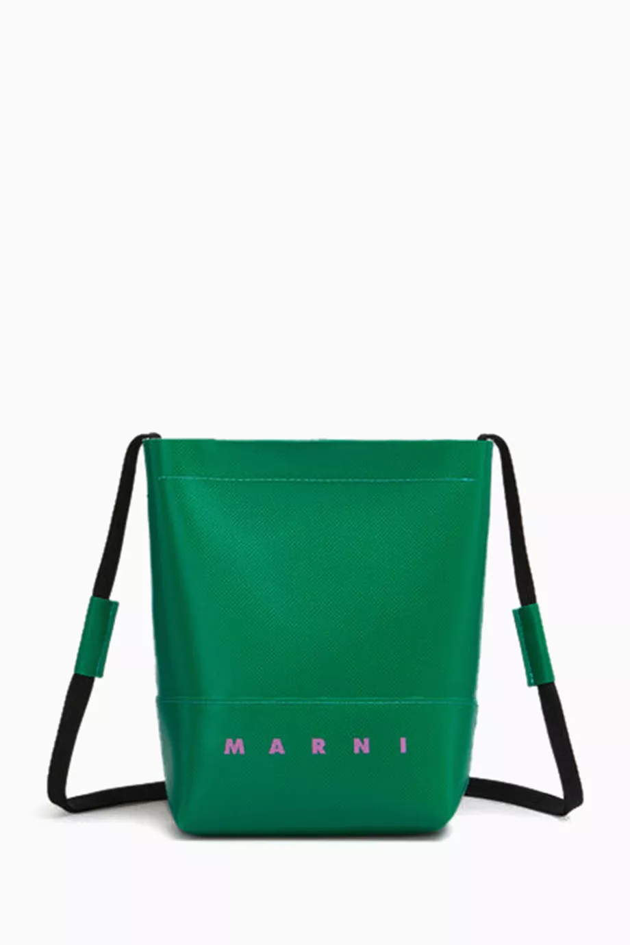 Buy Marni Green Logo Crossbody Bag in Coated Canvas For Women Online Ounass Saudi