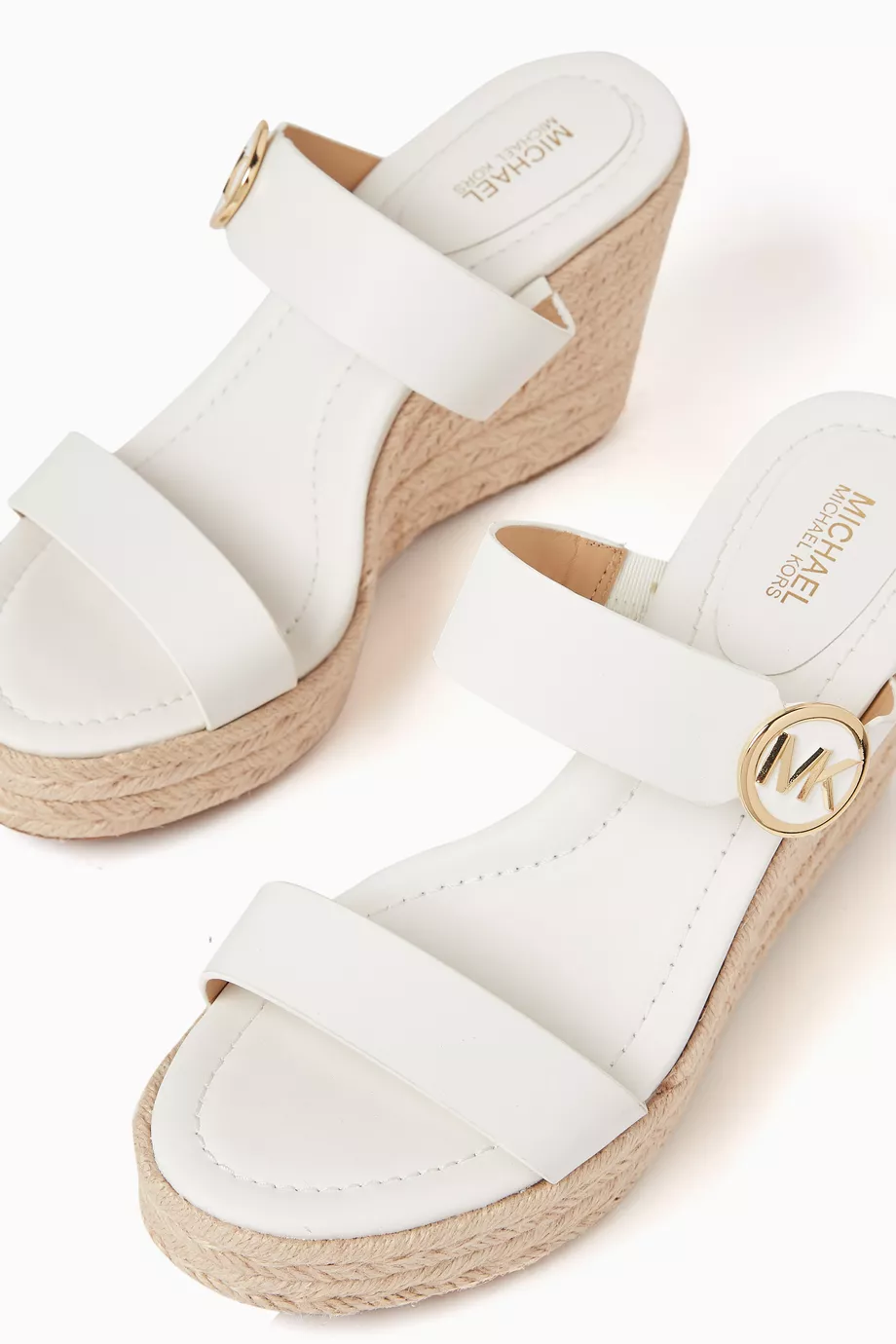 Michael kors white wedge sandals outlet