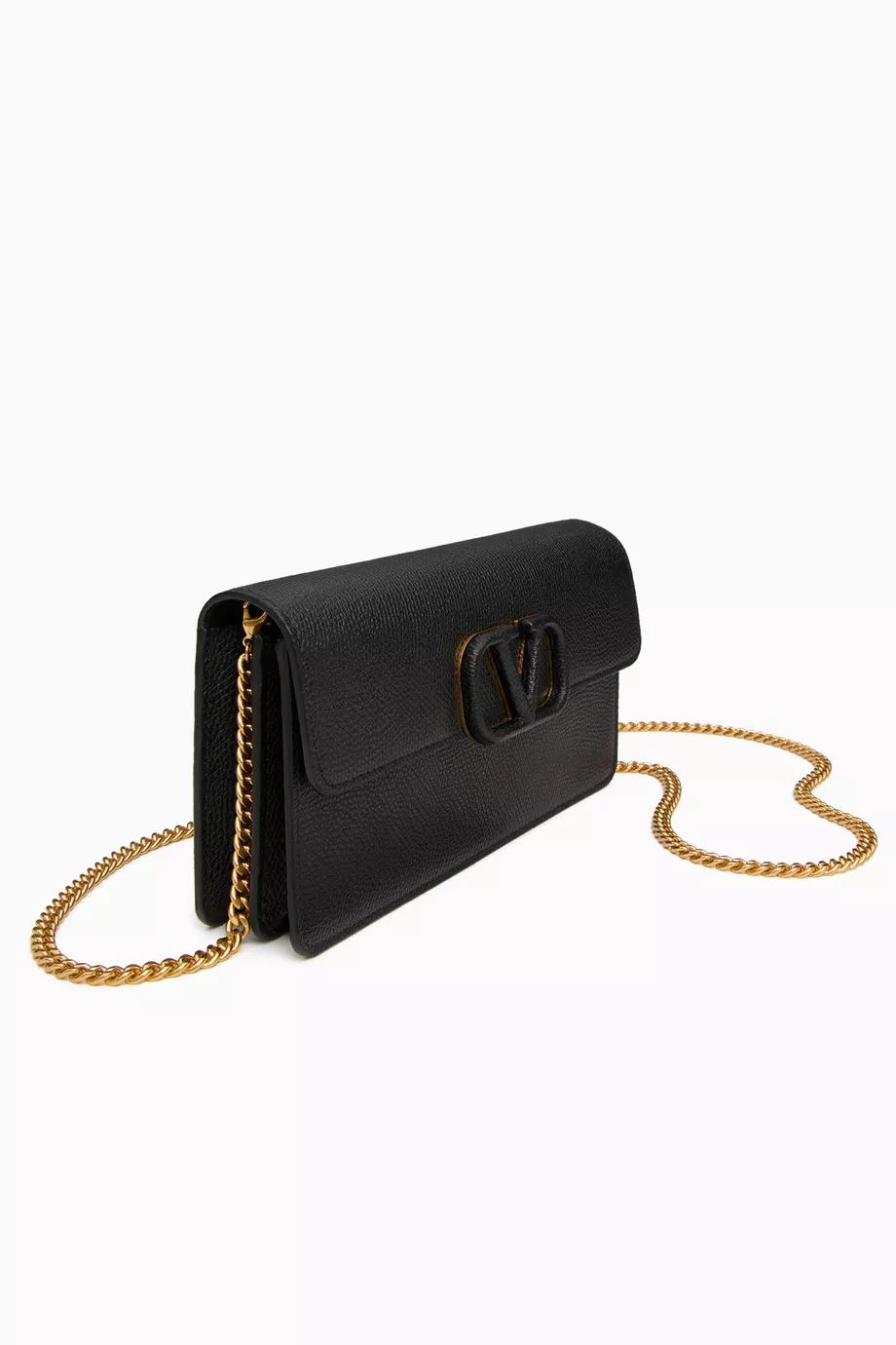 【VALENTINO】VSLING WALLET WITH CHAIN Buy Valentino Garavani Black Valentino Garavani VSLING East