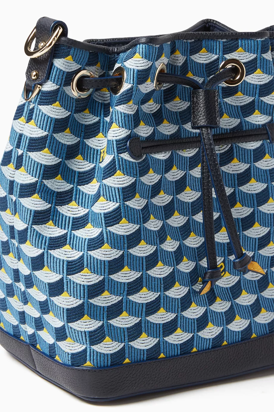 Buy Faure Le Page Blue Quiver 23 Bucket Bag in Canvas Leather For Women Online Ounass Saudi