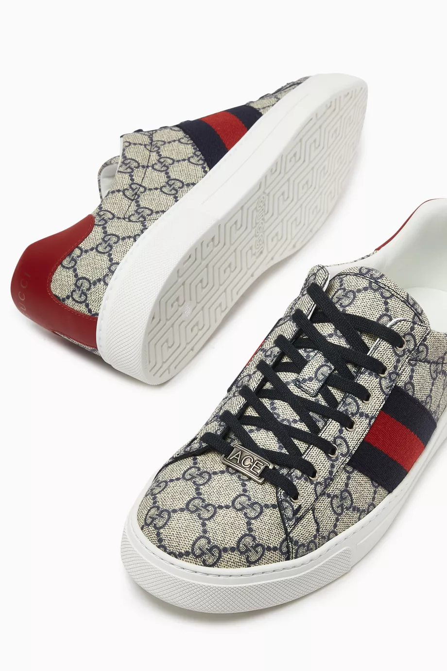 Gucci ace canvas sneakers top
