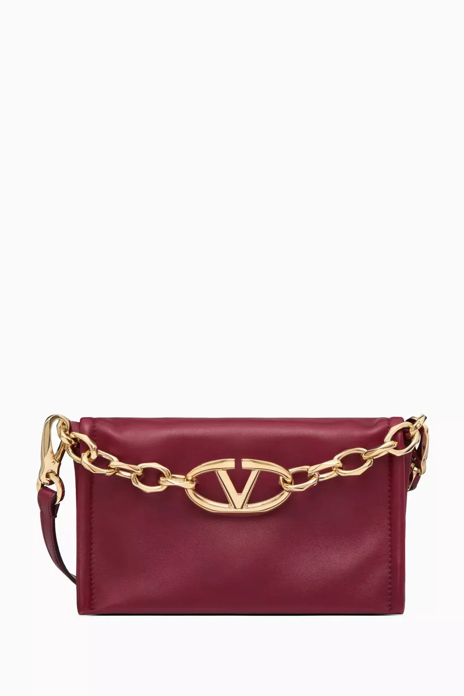 クラッチバッグ VALENTINO GARAVANI 'VLogo Chain' clutch bag Brown Valentino Garavani 'vlogo Chain' Clutch Bag | italist