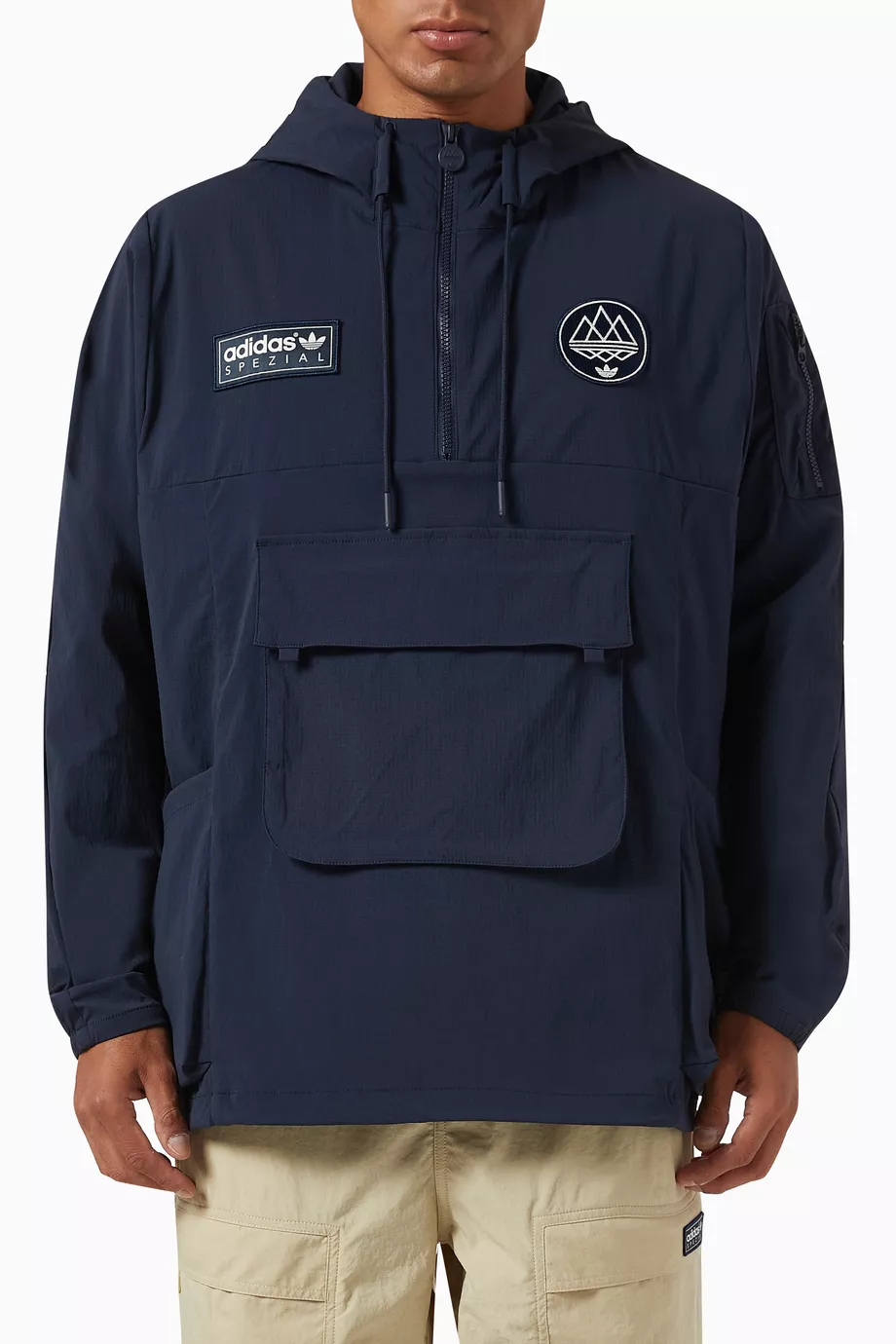 ジャケット・アウター adidas spzl 16AW rishton smock jacket adidas SPZL F.C. Smock Jacket Black Men's - US