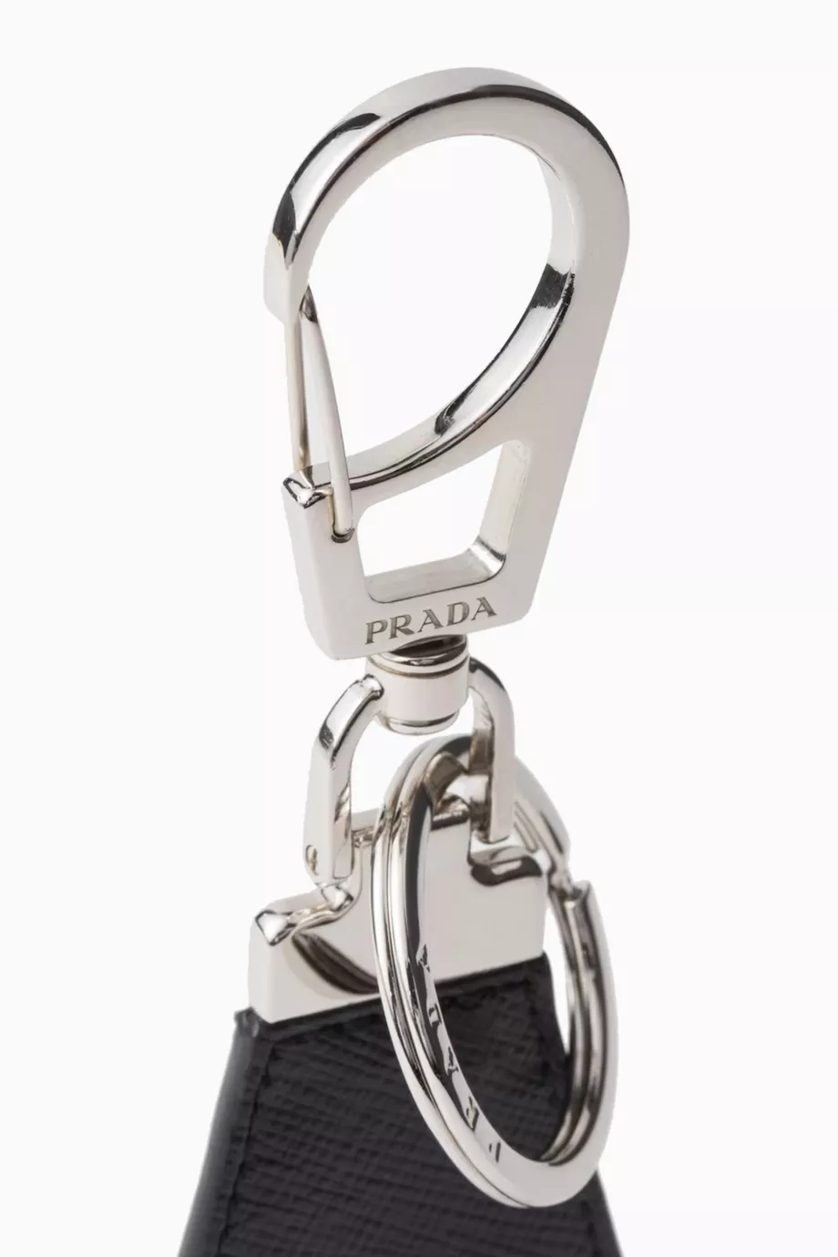 ★Prada Saffiano Triangle Logo Keyring Black★ 217286615_c015_in.jpg?ts=