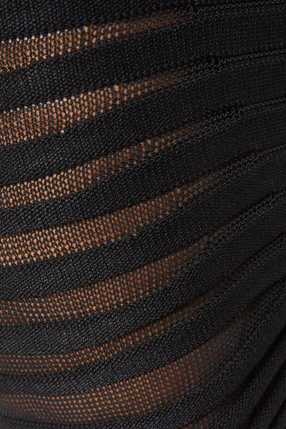 Buy Alaïa Black Skeleton 3D Bodycon Dress in Knit For Women