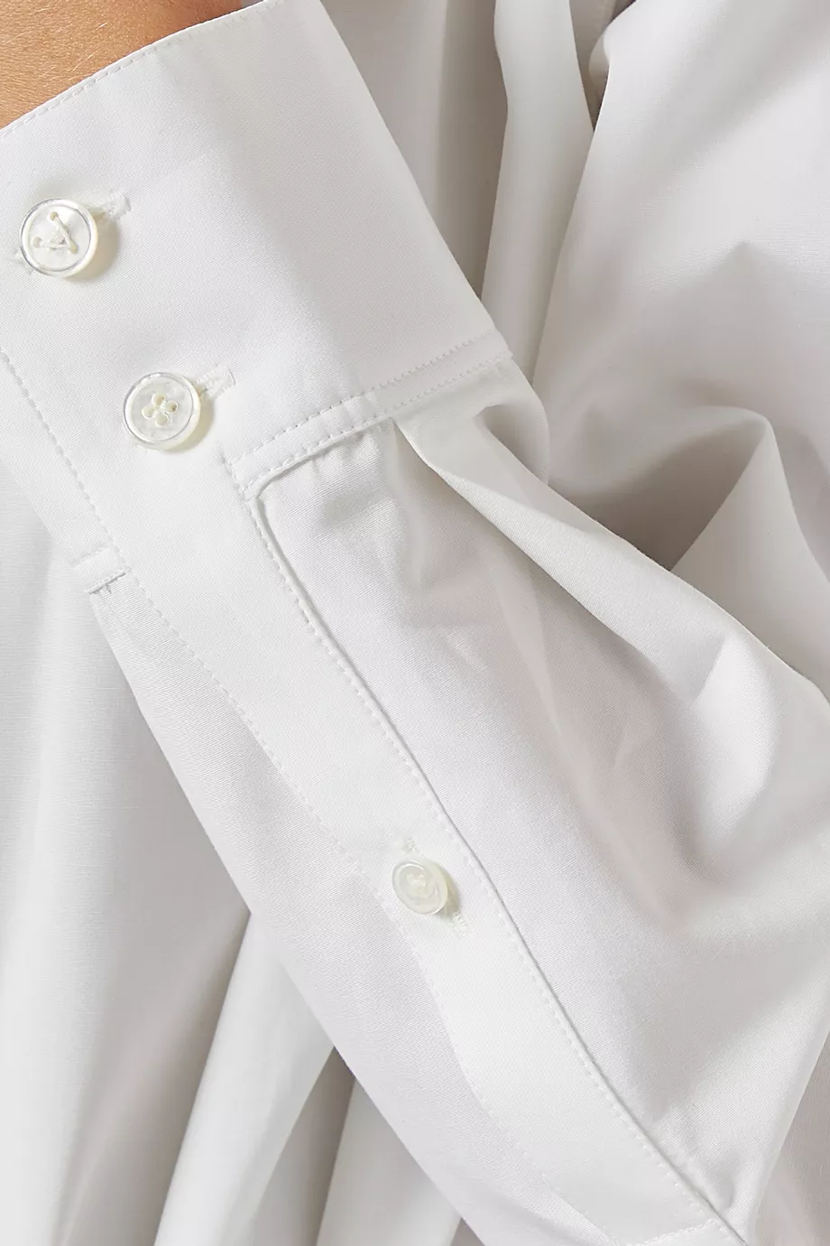 Buy Alaïa White Hooded Shirt Bodysuit in Cotton-poplin For Women