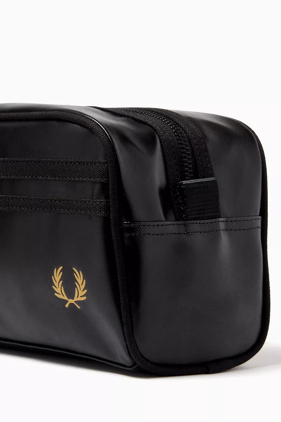 Buy Fred Perry Black Wash Bag in Coated Polyester For Men Online Ounass Saudi