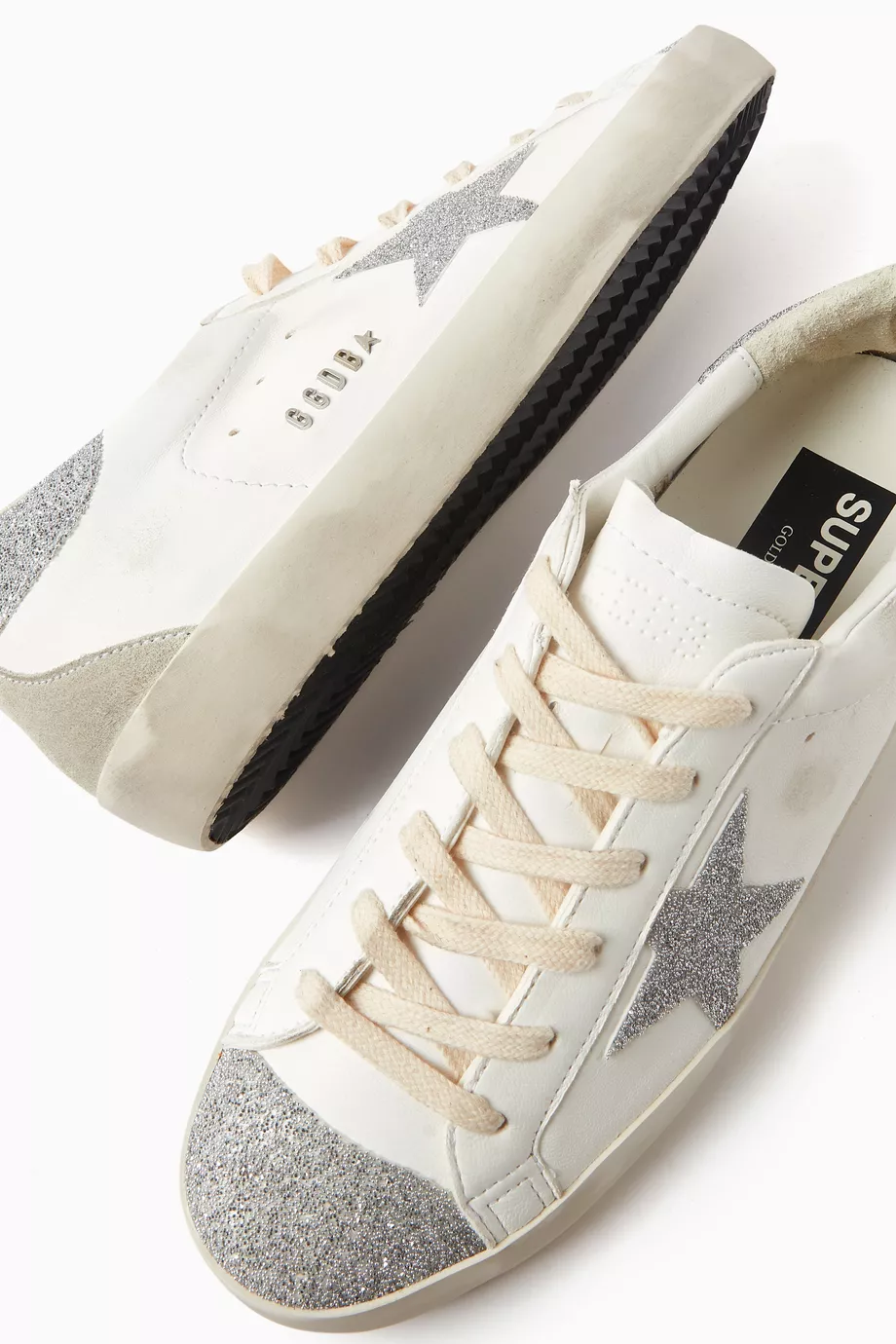 Buy GOLDEN GOOSE Silver Superstar Low-top Sneakers in Nappa