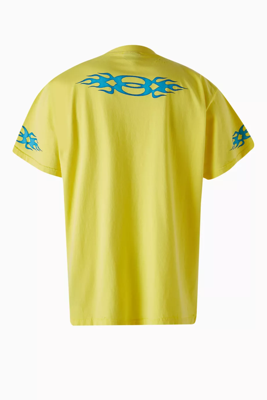 Buy Balenciaga Yellow Unisex Burning Unity Oversized T-shirt