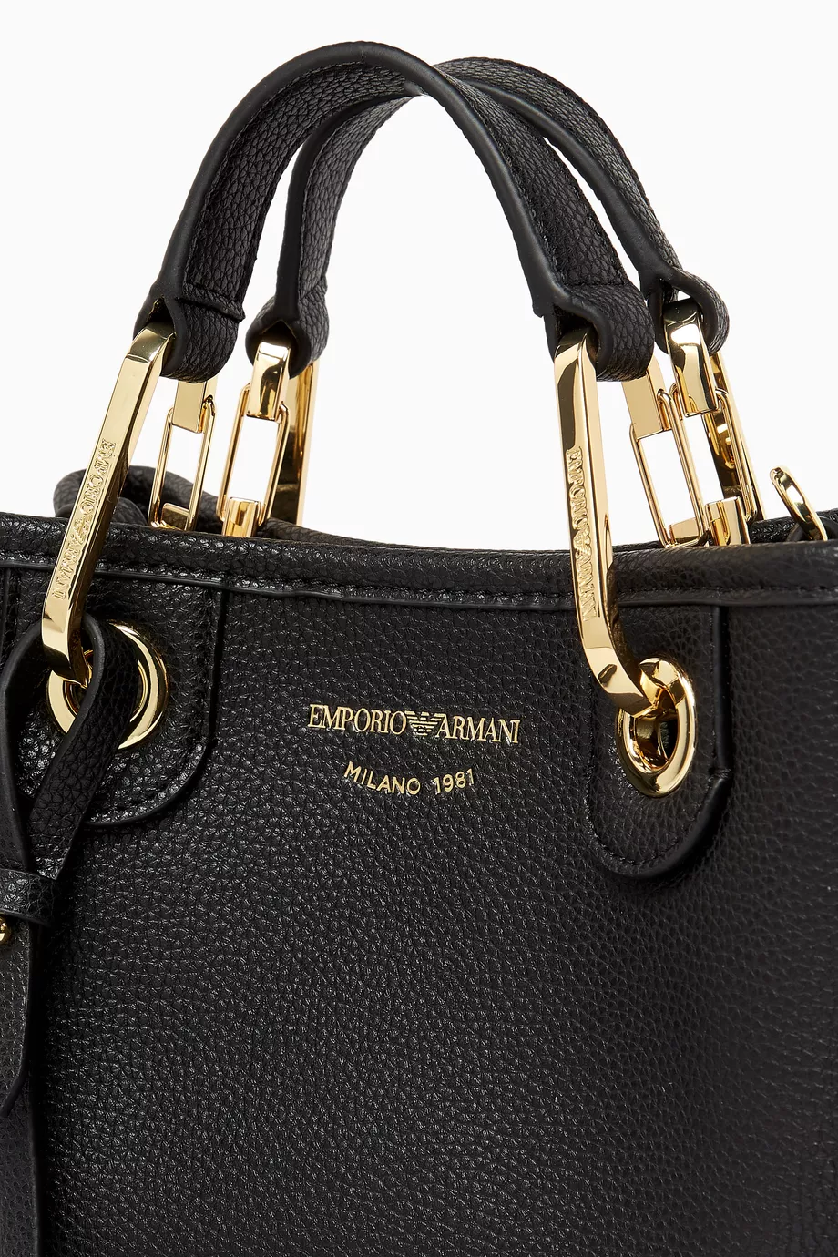 Buy Emporio Armani Black Extra Small Logo Tote Bag For Women