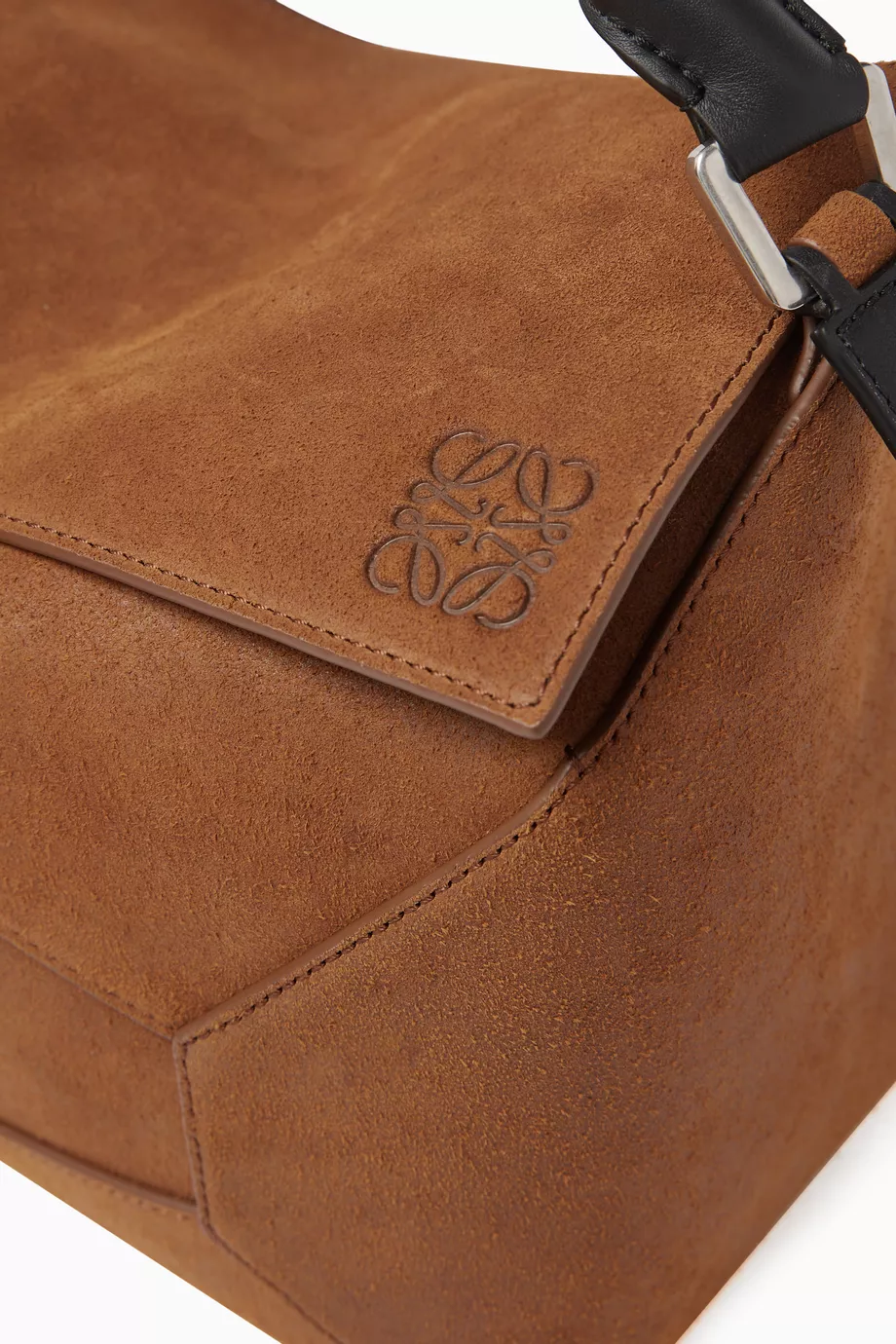 Buy LOEWE Brown Puzzle Edge Bag in Suede For Men Online Ounass Saudi