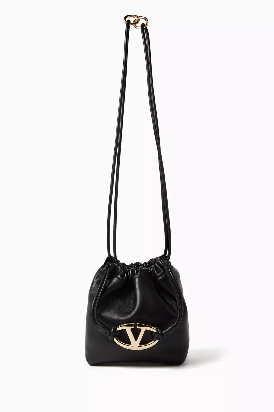 送料込☆【VALENTINO GARAVANI】「VLogo Pouf」ミニバッグ Valentino Garavani Mini VLogo Pouf Bucket Bag | White | FARFETCH