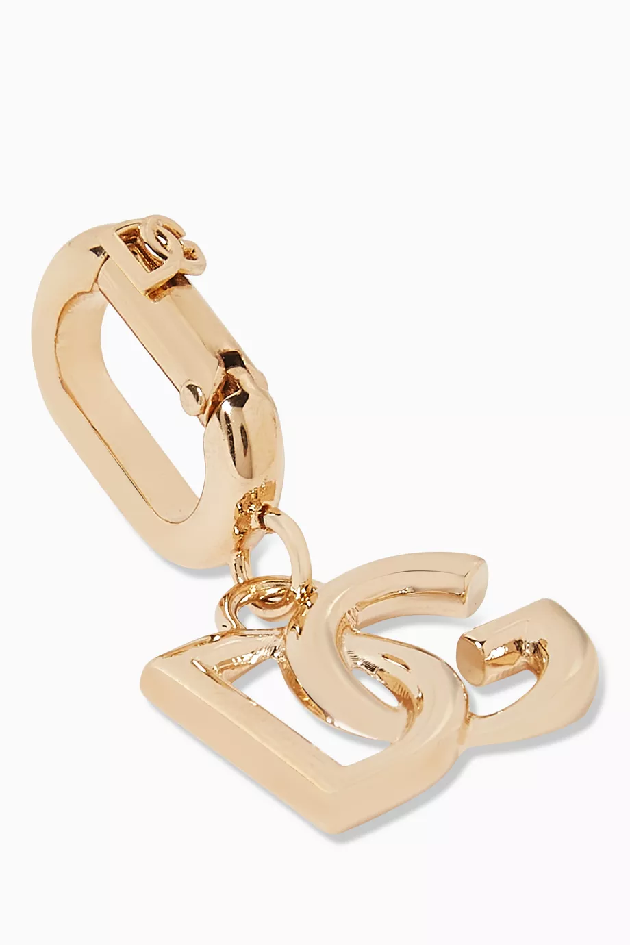 Buy Dolce & Gabbana Gold DG Logo Key Ring in Metal For Men